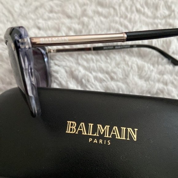 Balmain Cat eye sunglasses 56mm in Black with case - Picture 4 of 9